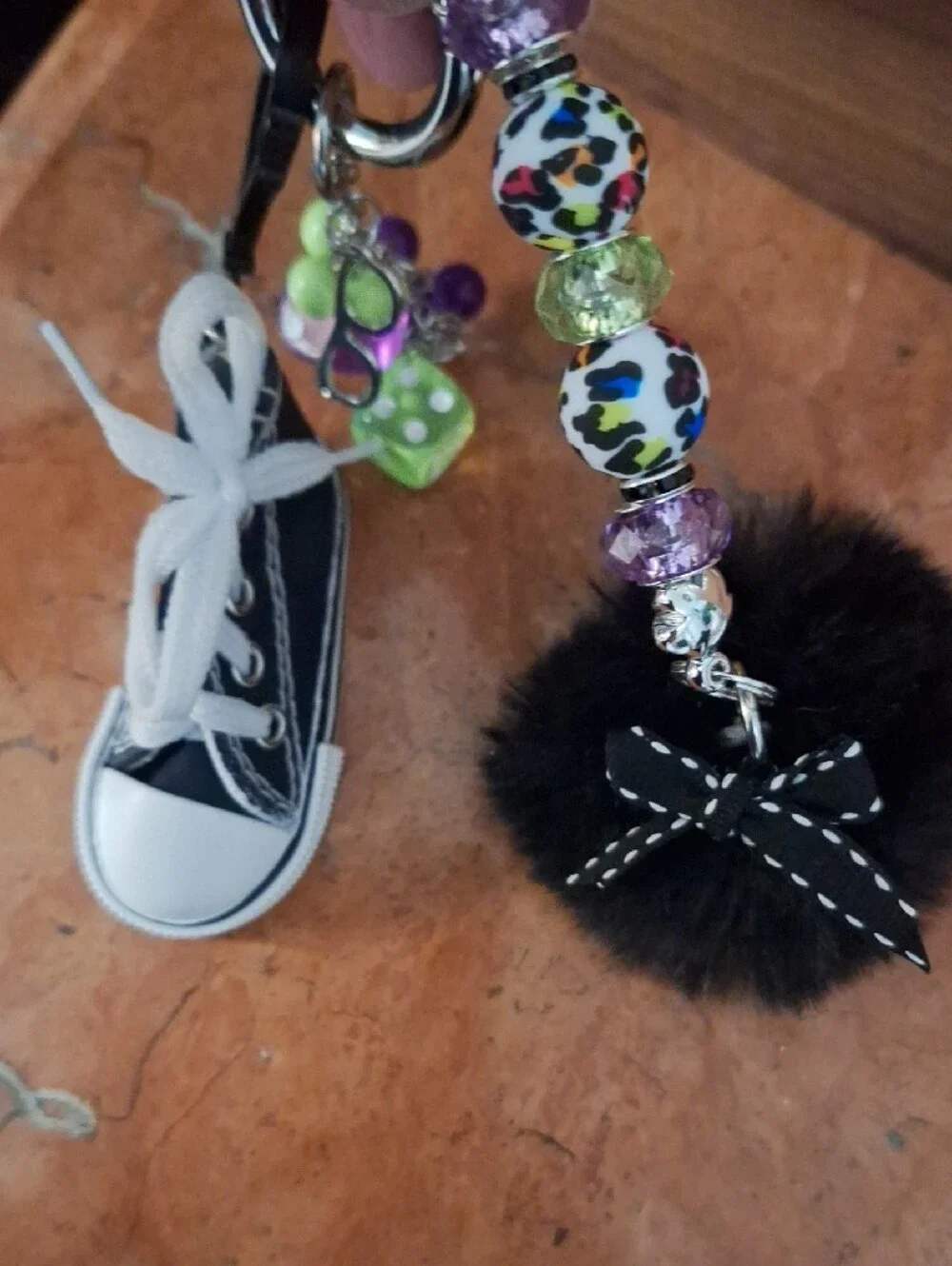 Hightop Sneaker Bag Charm Keychain